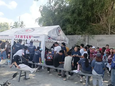 Medical activity for personnel under a tent